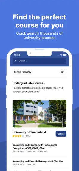 Game screenshot Uni Compare: Degree Courses UK apk