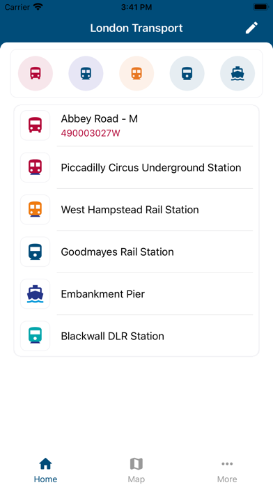 London Transport Live Times Screenshot
