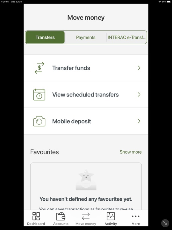 Dodsland Credit Union Mobile iPad screenshot 1 - Finance app