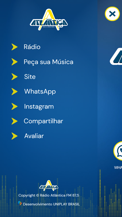 Rádio Atlântica FM Screenshot