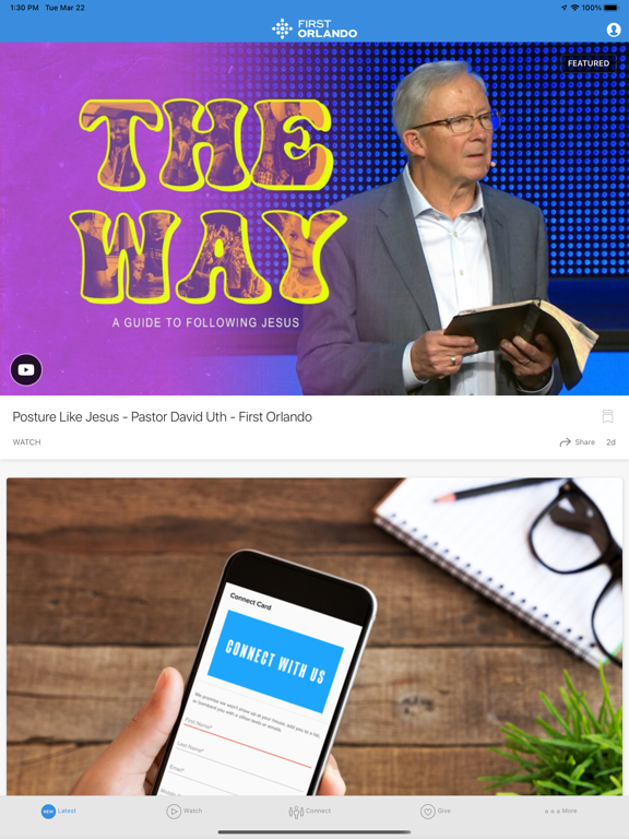 First Orlando iPad screenshot 1 - Lifestyle app
