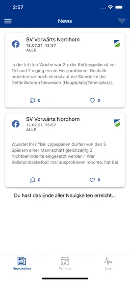 Game screenshot SV Vorwärts Nordhorn 1919 e.V. mod apk