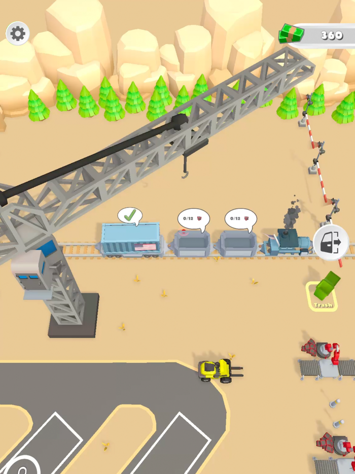 Cargo Train Station 3D