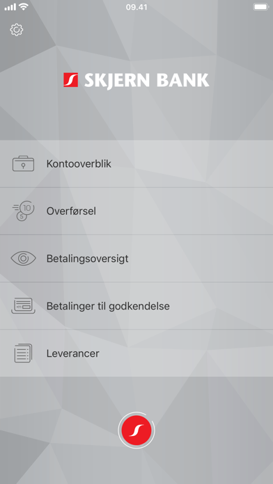 Skjern Banks Mobilbank Erhverv Screenshot