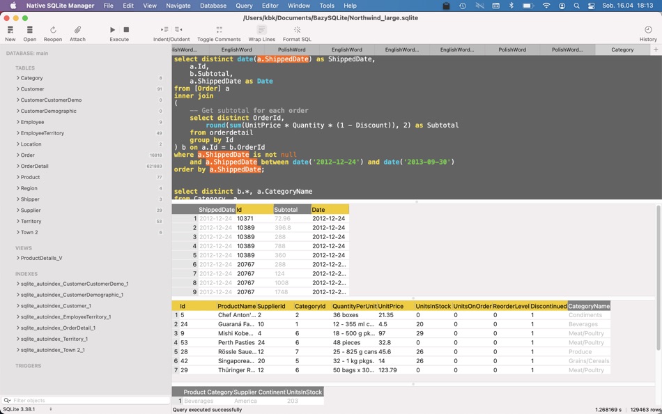 #1. Native SQLite Manager (macOS) 来自: Krystian Kolodziej
