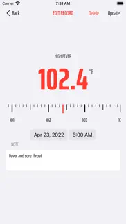 body temperature app & more iphone screenshot 4