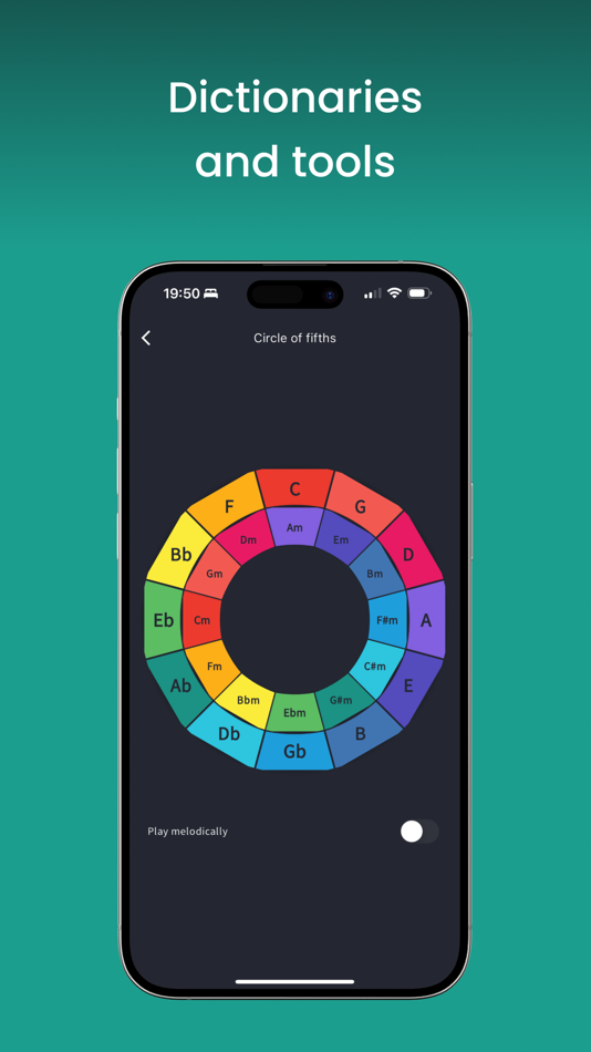 #3. ChordProg Ear Trainer (iOS) Podle: DevDa AS