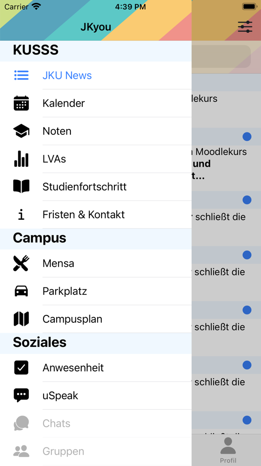 #2. JKyou (iOS) Podle: Johannes Kepler University Linz