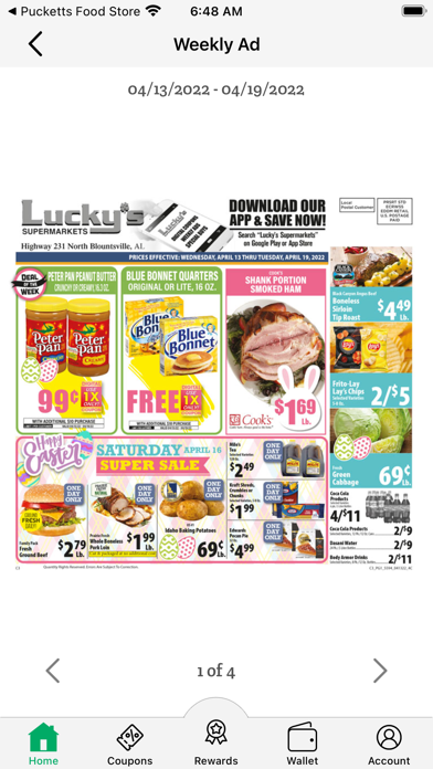 Lucky's Alabama Supermarkets Screenshot