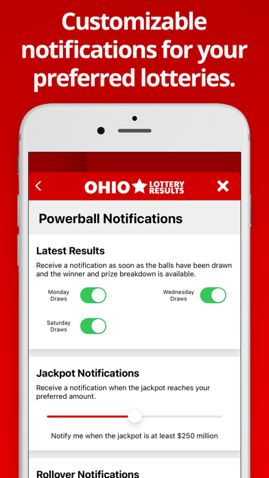 Ohio Lottery Numbers Screenshot