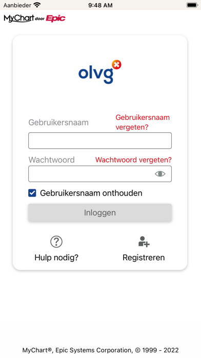 MijnOLVG Screenshot