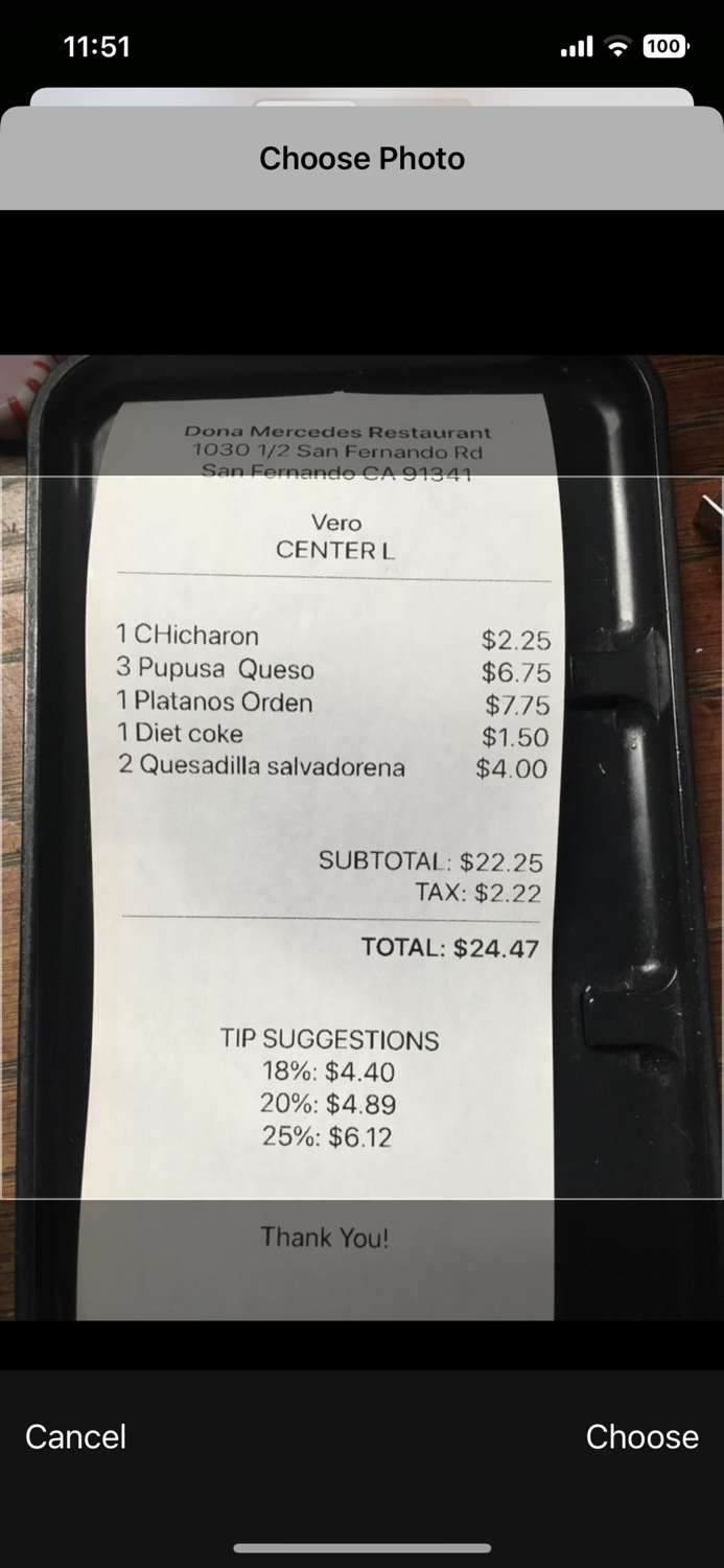 Forkit - Bill Splitting