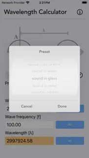 wavelength calculator iphone screenshot 3