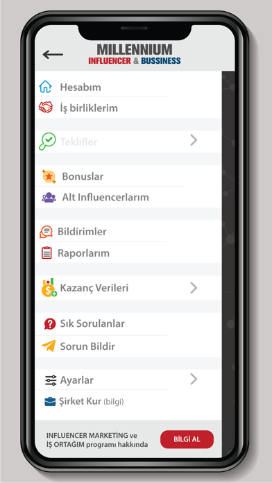 Millennium Influencer Screenshot