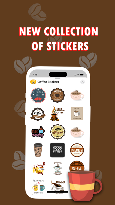 Good Morning Coffee Stickers! Screenshot