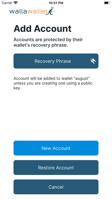 Wallawallet Screenshot