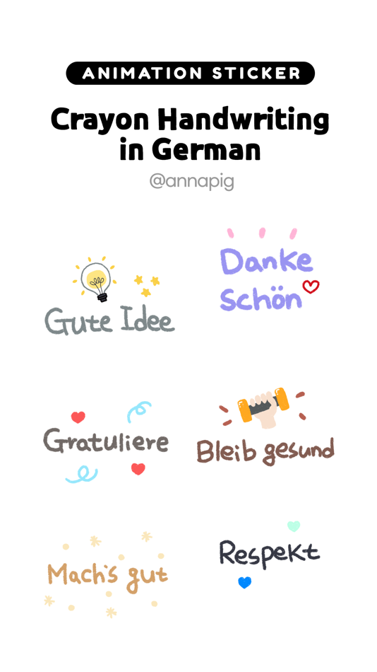 Crayon Handwriting in German - 1.0.2 - (iOS)