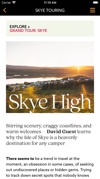 Camping & Caravanning Magazine Screenshot