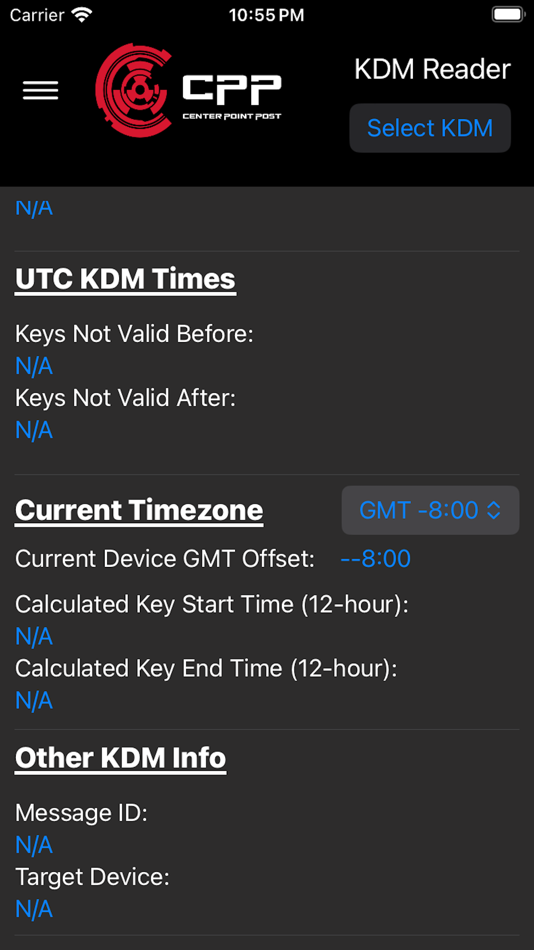 KDM Reader (macOS) 由: Center Point Post KDM Reader (macOS) 由: Center Point Post