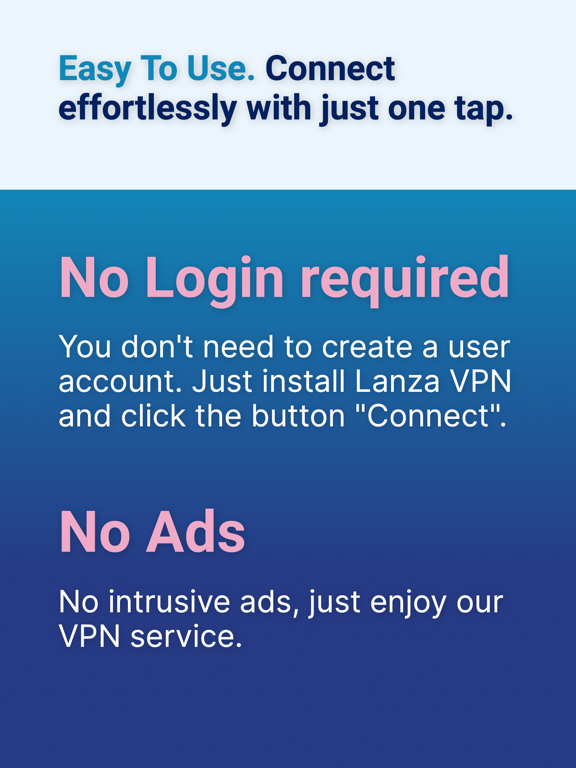 LANZA VPN - UNLIMITED iPad screenshot 4 - Productivity app