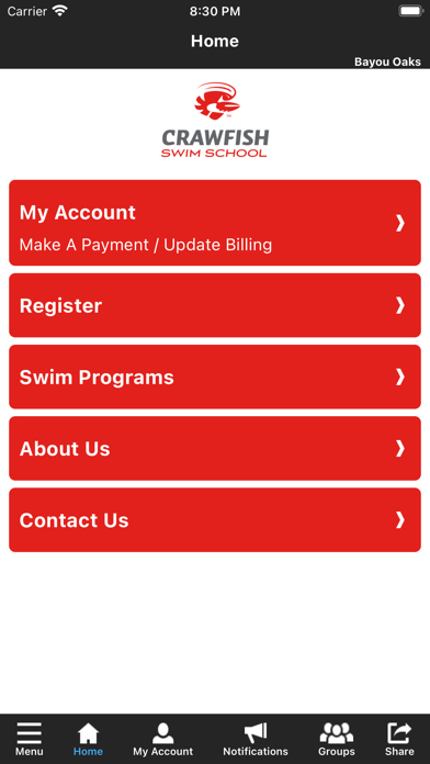 Crawfish Swim School Screenshot