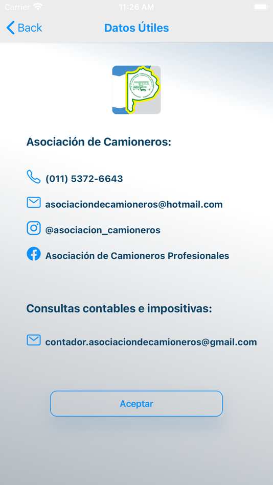#8. Asoc Cam - Credencial Digital (iOS) Podle: Integradores S.A.