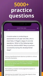 aswb exam prep: bsw lcsw msw iphone screenshot 2