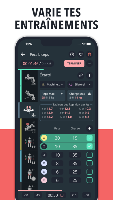 Screenshot #3 pour Blast - Gym Workout Tracker