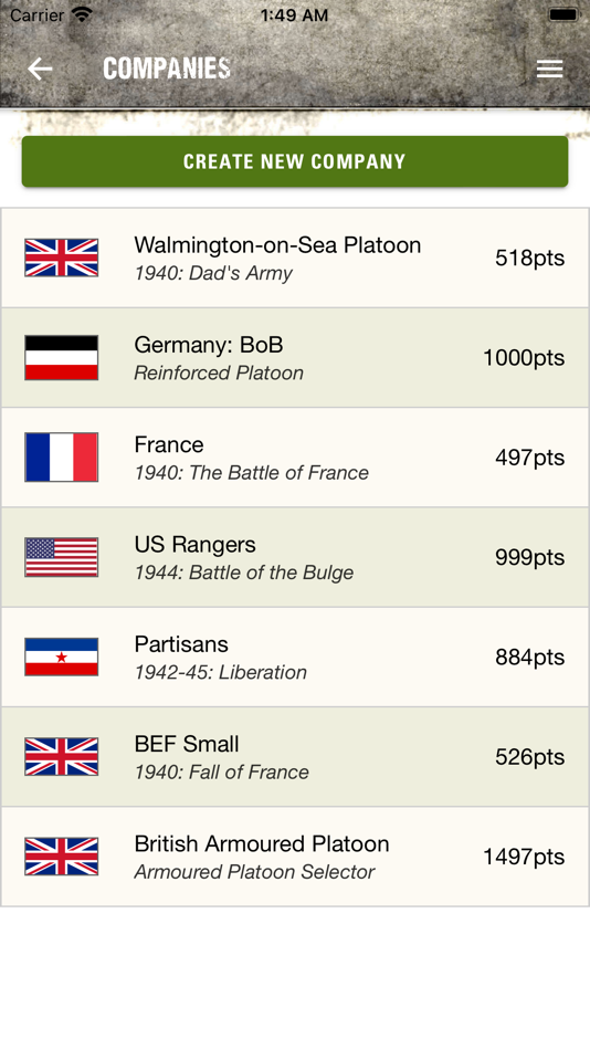 #1. Warlord Games List Builder (iOS) Podle: Warlord Games