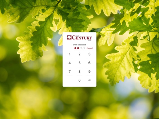 First Century Bank iPad screenshot 2 - Finance app