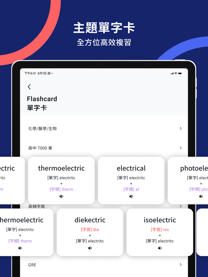 WordBranch 字首字根字尾字典