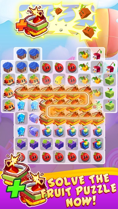 Juice Cubes match 3 game Screenshot