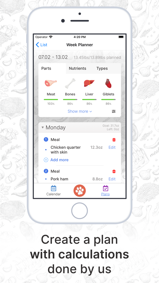 #2. BarfPlan (iOS) 由: Tomasz Niezurawski