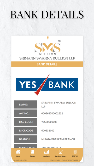 SMS BULLION Screenshot