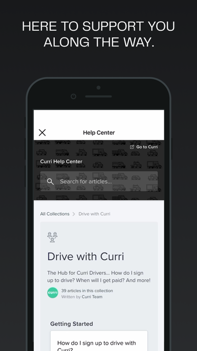 Curri Driver Screenshot