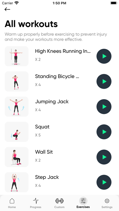 Fitness Workout & Weight Gain Screenshot