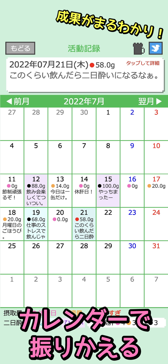 減酒記録アプリ - 飲酒チェッカー節子ちゃん