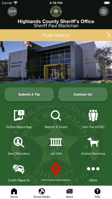Highlands County Sheriff FL Screenshot