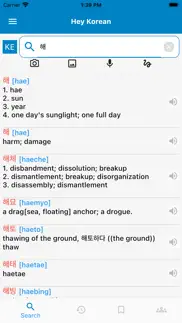 hey korean - dictionary korean iphone screenshot 2
