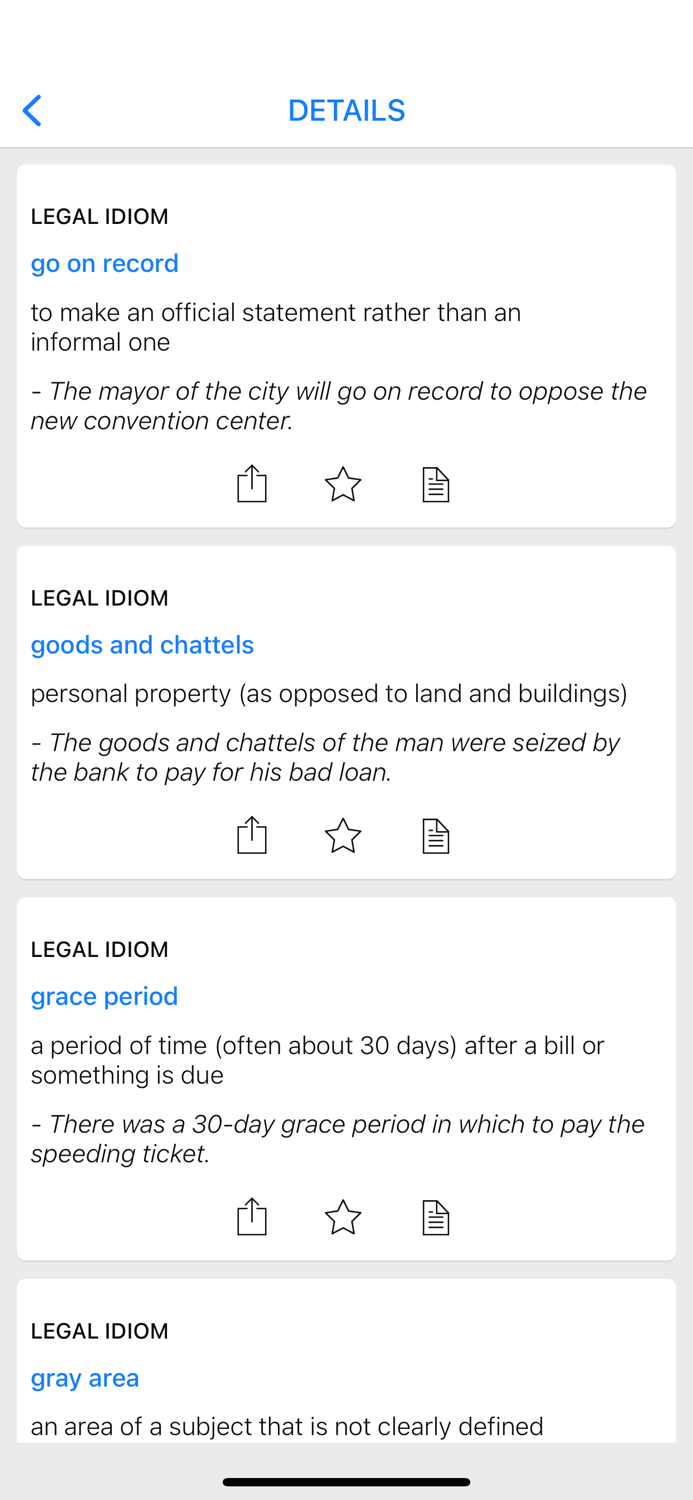 Eyes and Legal idioms
