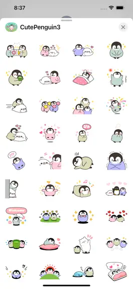 Game screenshot Cute Penguin 3 Stickers pack hack