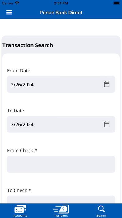 Ponce Bank Direct Screenshot