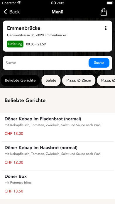 Emmen Pizzeria Screenshot