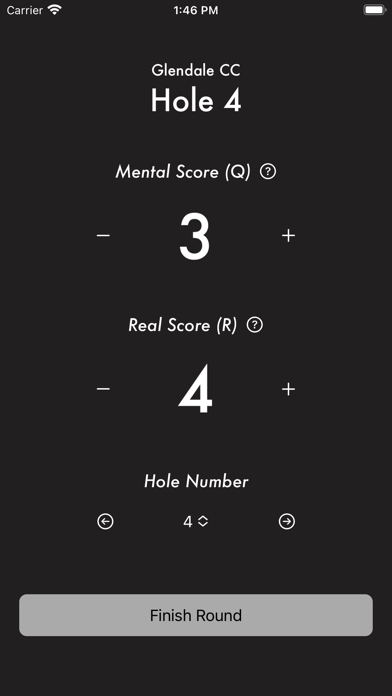 Golf Mental Scorecard Screenshot