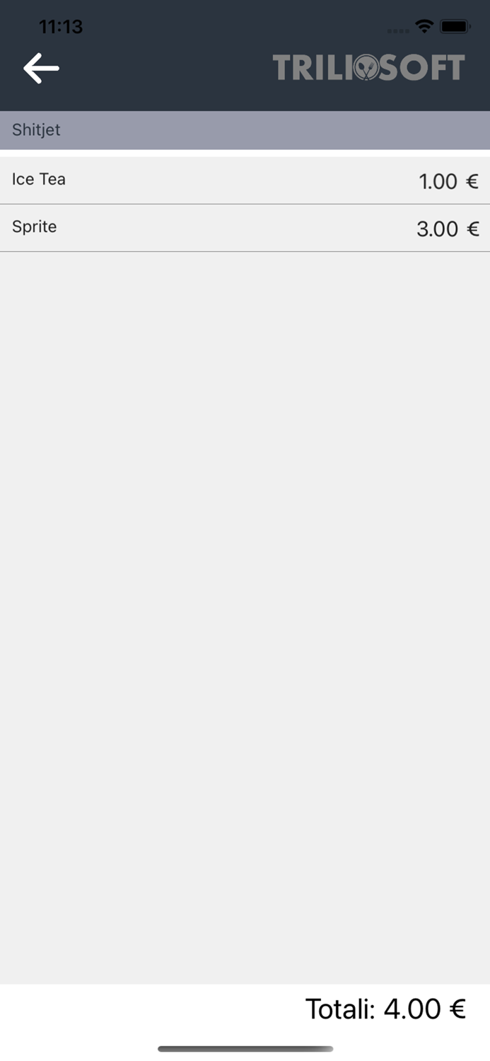 Triliosoft Restaurant