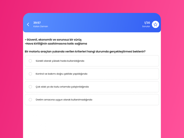 Ehliyet Sinav Sorulari