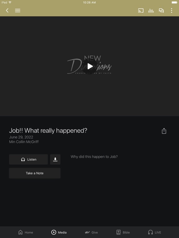 Screenshot #5 pour New Dimensions Church App