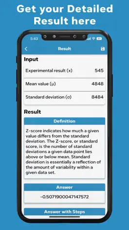 Game screenshot Calculator to Find Z-Score apk