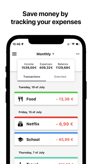 Economic - Expense tracker Screenshot