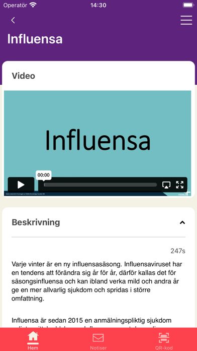 Visible care Screenshot